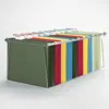 Stationary Office FC A4 Plastic Tabs and Blank Inserts Colored Custom Hanging File Folder Organizer