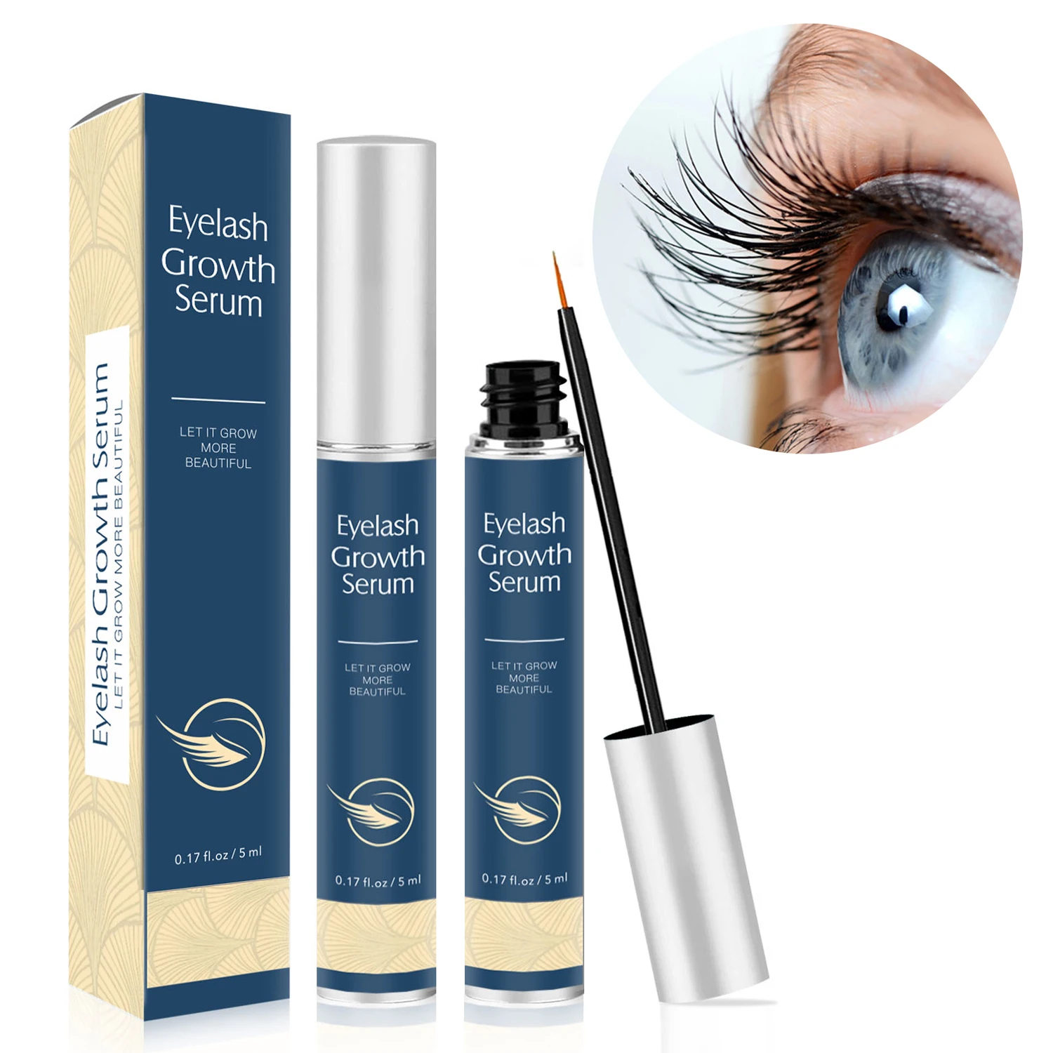 

QQLR OEM Organic Best Eye Lash Enhancing Eyelash Serum Growth Serum And Eyebrow Enhancer Private Label Growth Eyelash Serum