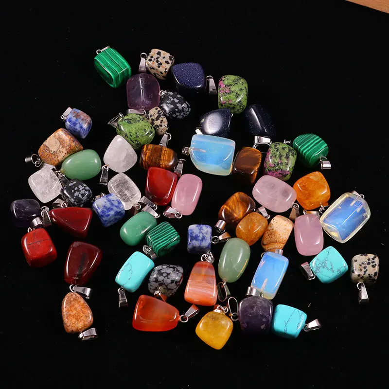 

Factory Wholesale Jewelry Charms Jewelry Irregular Multicolor Natural Stone Pendant, Picture