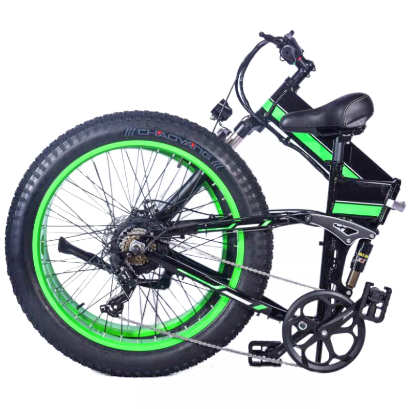 

2021 HOT Folding electric bike 26 inch snow folding moped 1000W wide tire folding electric bike electric moped