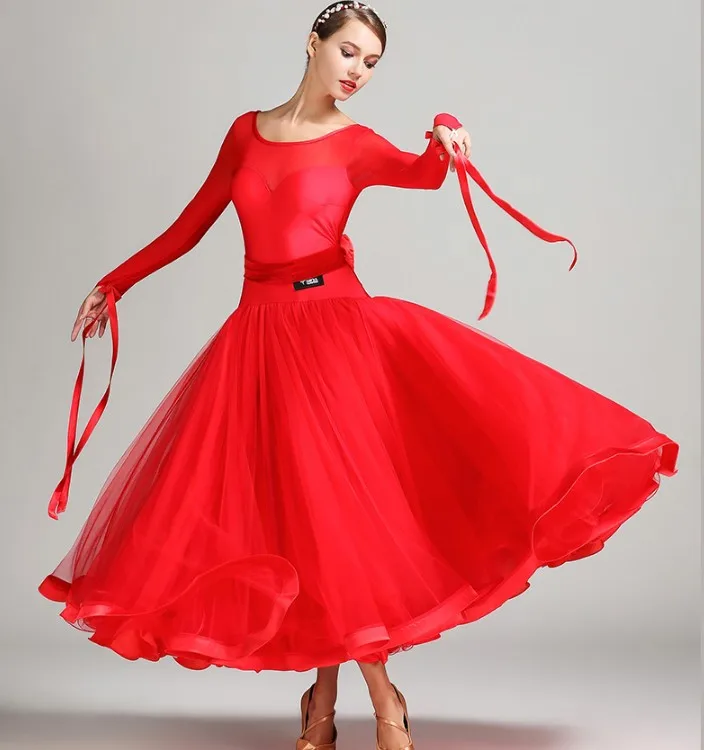 New Coming Elegent Long Evening Dresses High Quality Ballroom Dance Wear
