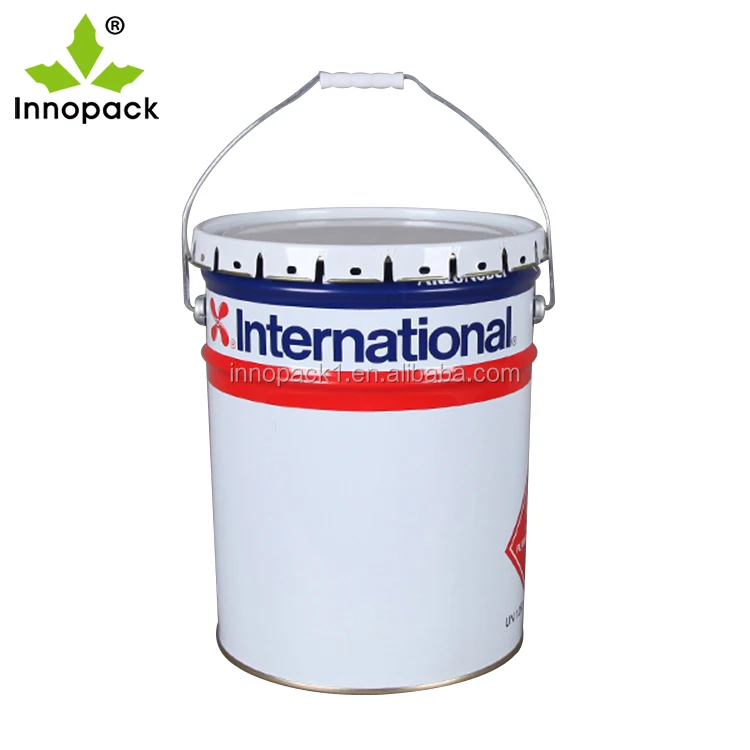 20 Liters Round Metal Paint Can,Un Standard 20l Tin Pail With Hoop Lid