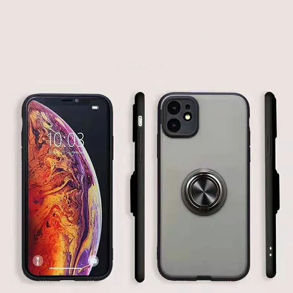 

Car Magnet High Clear Finger Bumper Ring Phone Case Back Cover For Iphone Xs Max