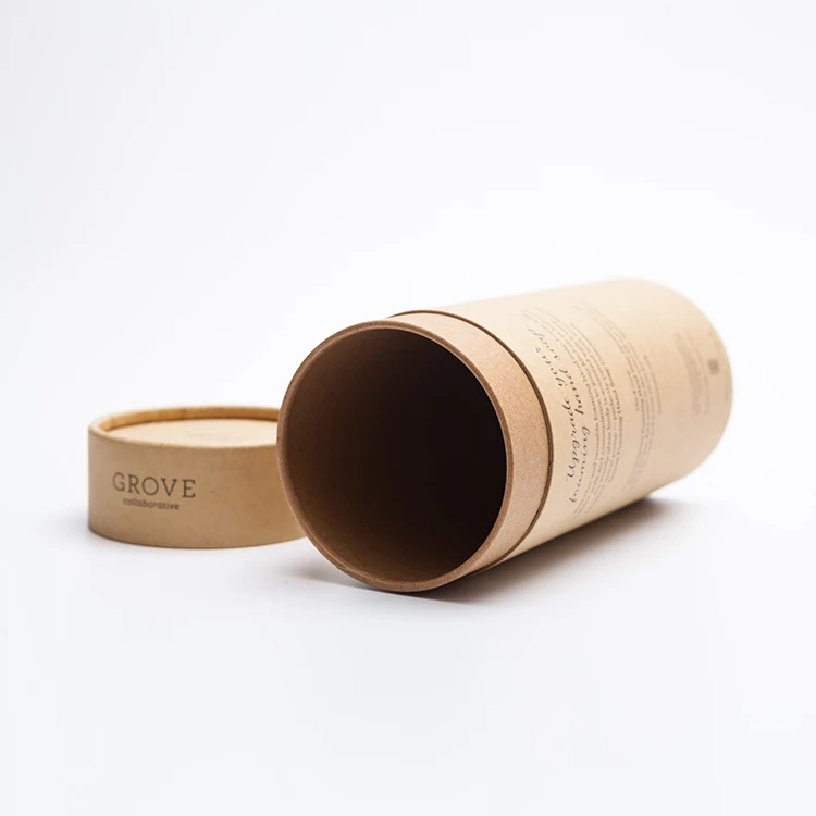 滚动纸盒是除臭容器环保纸板罐和可生物降解纸板纸管包装