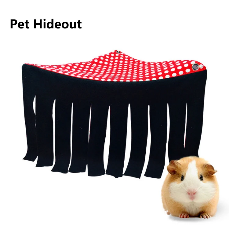 

Creative New Design Triangle Pet Bed Pet Guinea Pig Rabbit Tassel Convertible Bed, As picture