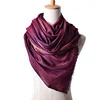 Fashional Two Tone Turkish Pashmina Knitted Embroidered Pattern Long Stole Shawl