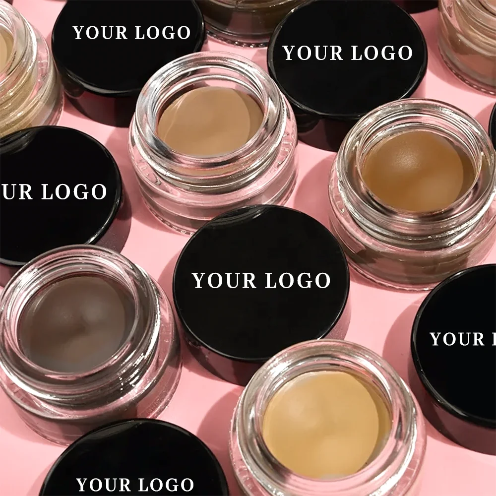 New Arrivals Waterproof Brown Eyebrow Gel Cream Long Lasting for Eye Makeup Private Label Brow Lamination Eyebrow Pomade