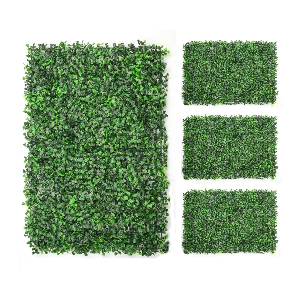 

WHDY 40*60cm 3D PE green grass panel fence faux planting privacy wall artificial hedge wall