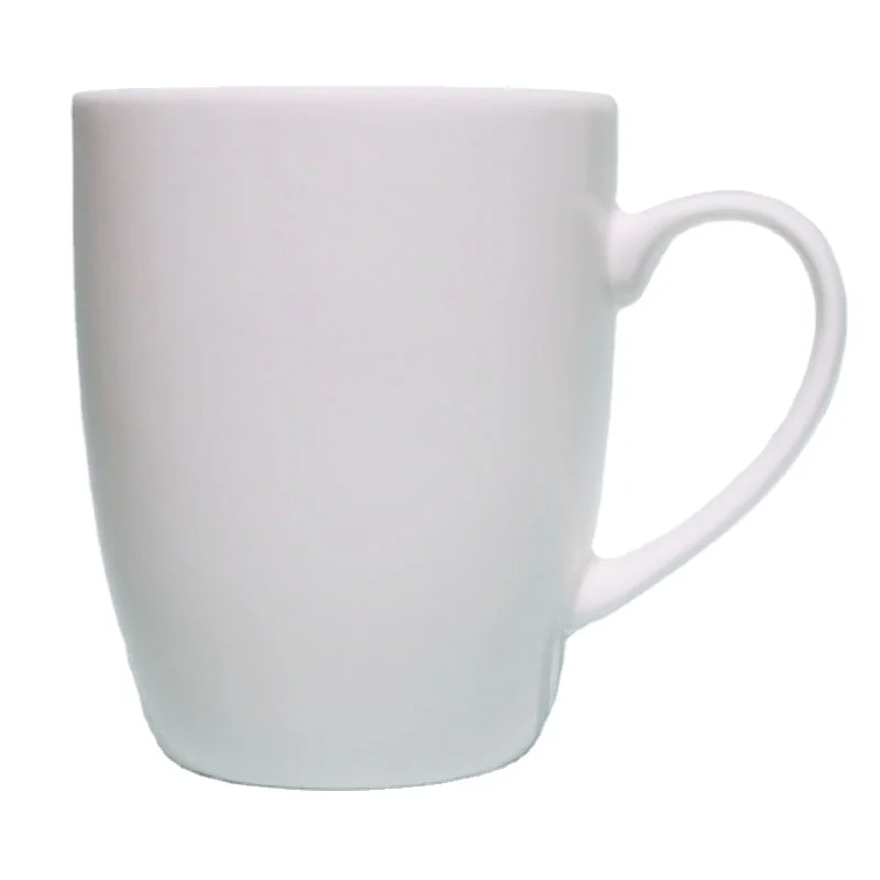 

11oz belly sublimation coffee ceramic mug porcelain mugs with any custom logo made in China stocked, White