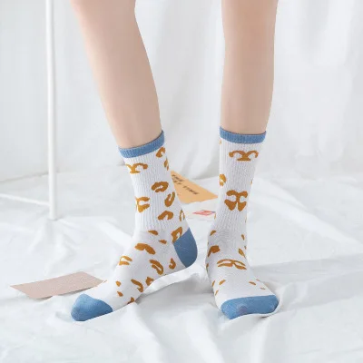 

Womens Winter Brown Series Classic Scotland Design Combed Cotton Dress Socks, Customized