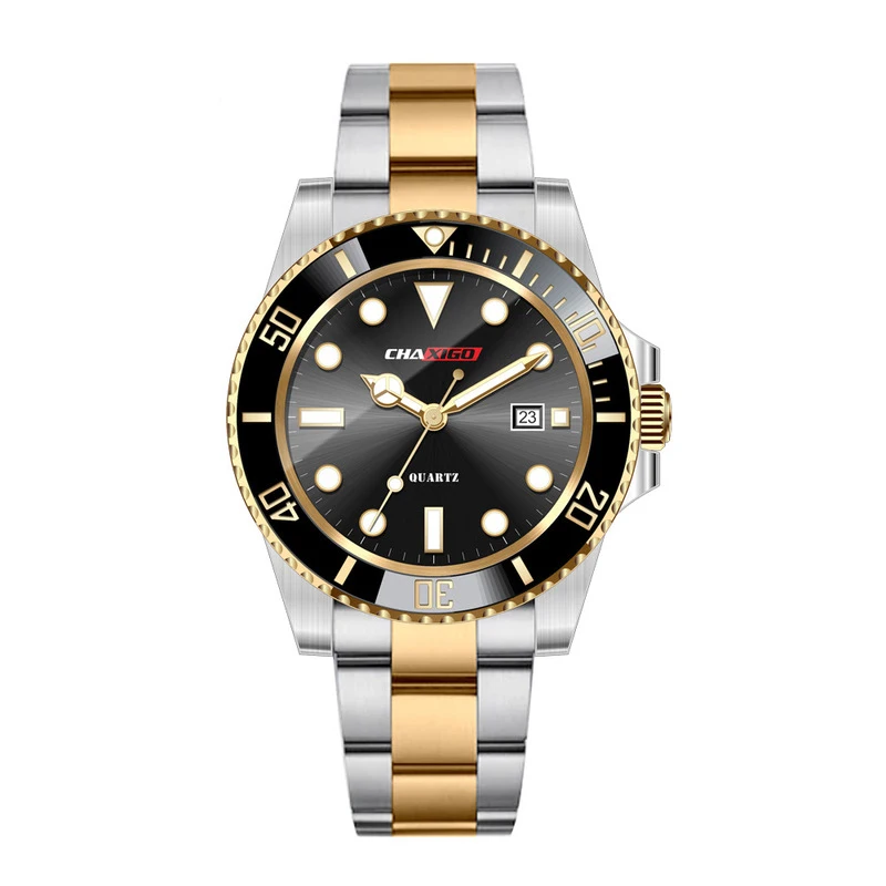 

Men's watch steel band quartz watch waterproof luminous burst woman quartz watch, 20 colors