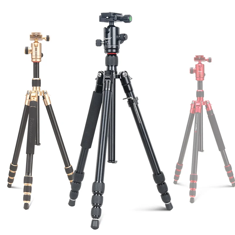 

Profession Travel Tripod Lightweight Aluminum Camera Tripod for DSLR Camera with 360 Panorama Ball Head carry bag