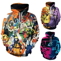 

Jumpers Men's Hoodies Naruto 3D Printed Sweatshirt Fashion Hooded Boys Tracksuit Customization Hoodies Clothes Hoodie Logo