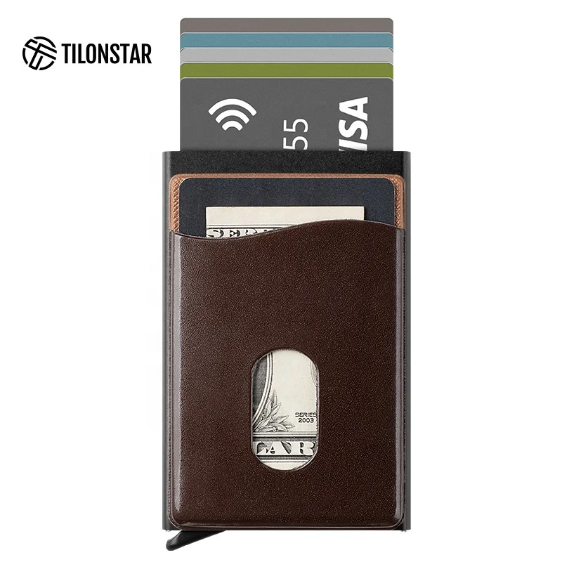 

Amazon China Supplier Leather Slim Wallet Credit Card Holder Men Wallet