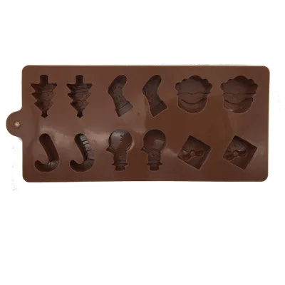 

Chocolate Molds Non-stick Silicone Diy Chocolate Mold Cake Decorating Molds Jelly Snowman Christmas Tree