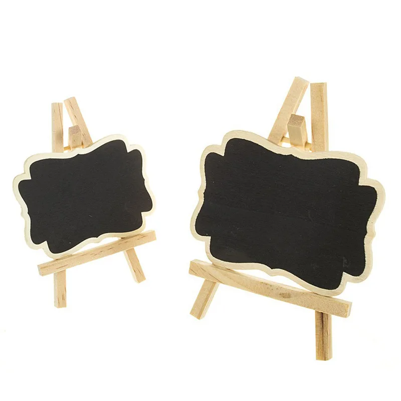 

Valentine's Day wedding party decoration writing blackboard DIY home decoration ornaments small stand blackboard message, Black