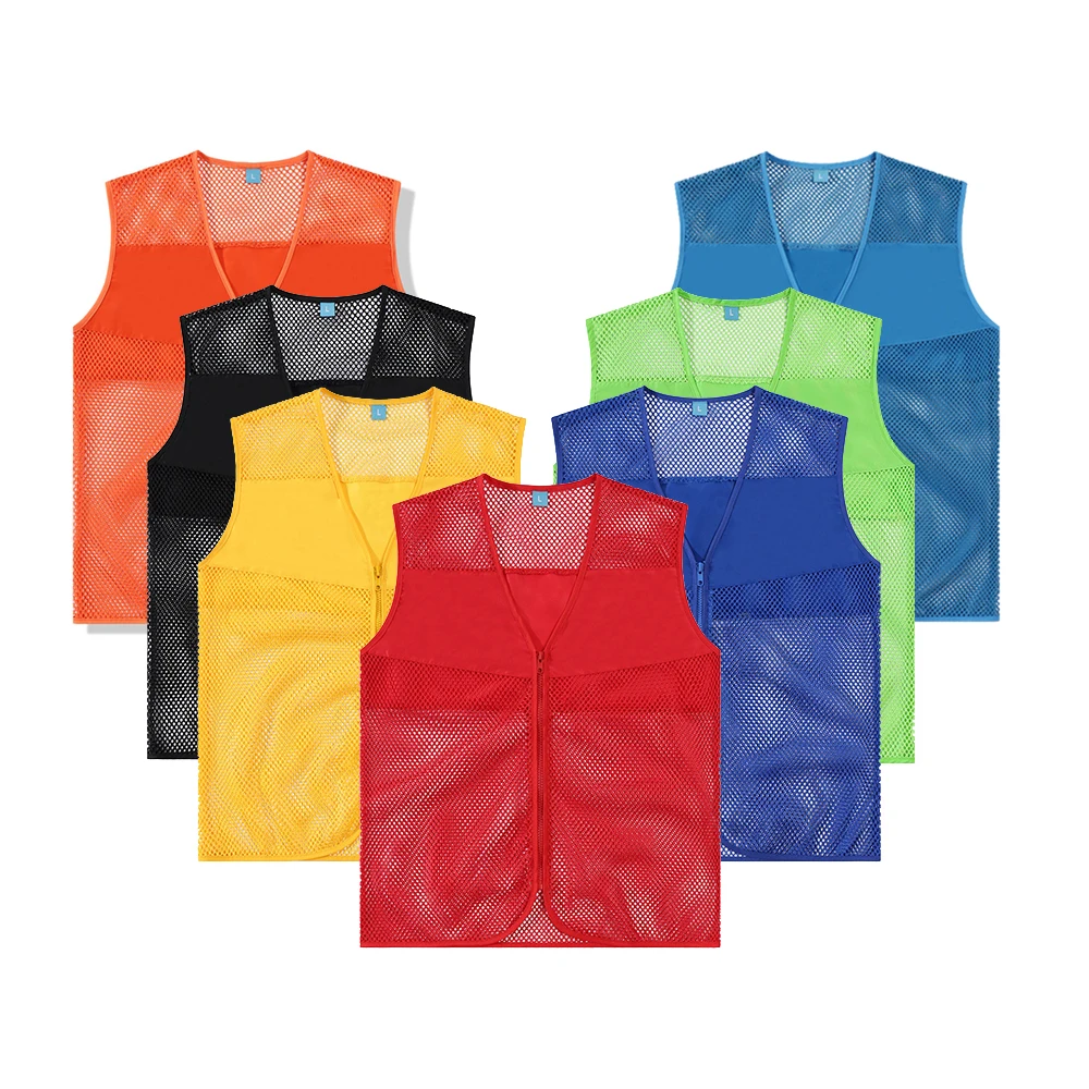 

Unisex Mesh Fabric Vest Bibsfor Promotion Advertising Marketing Workers Volunteer Vest Waistcoat