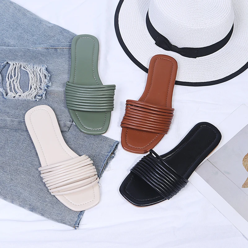 

2021 Summer New wholesale woman Fashionable Sandals Slippers casual slippers