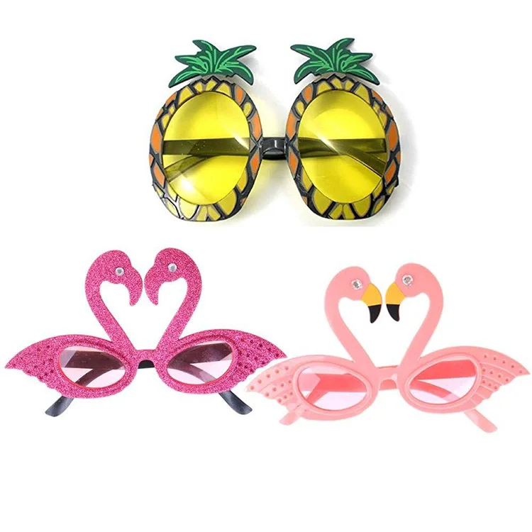 

2021 Costume Party Sunglasses Fruit Shaped Hawaiian Beach Pineapple Glasses, Picture shown