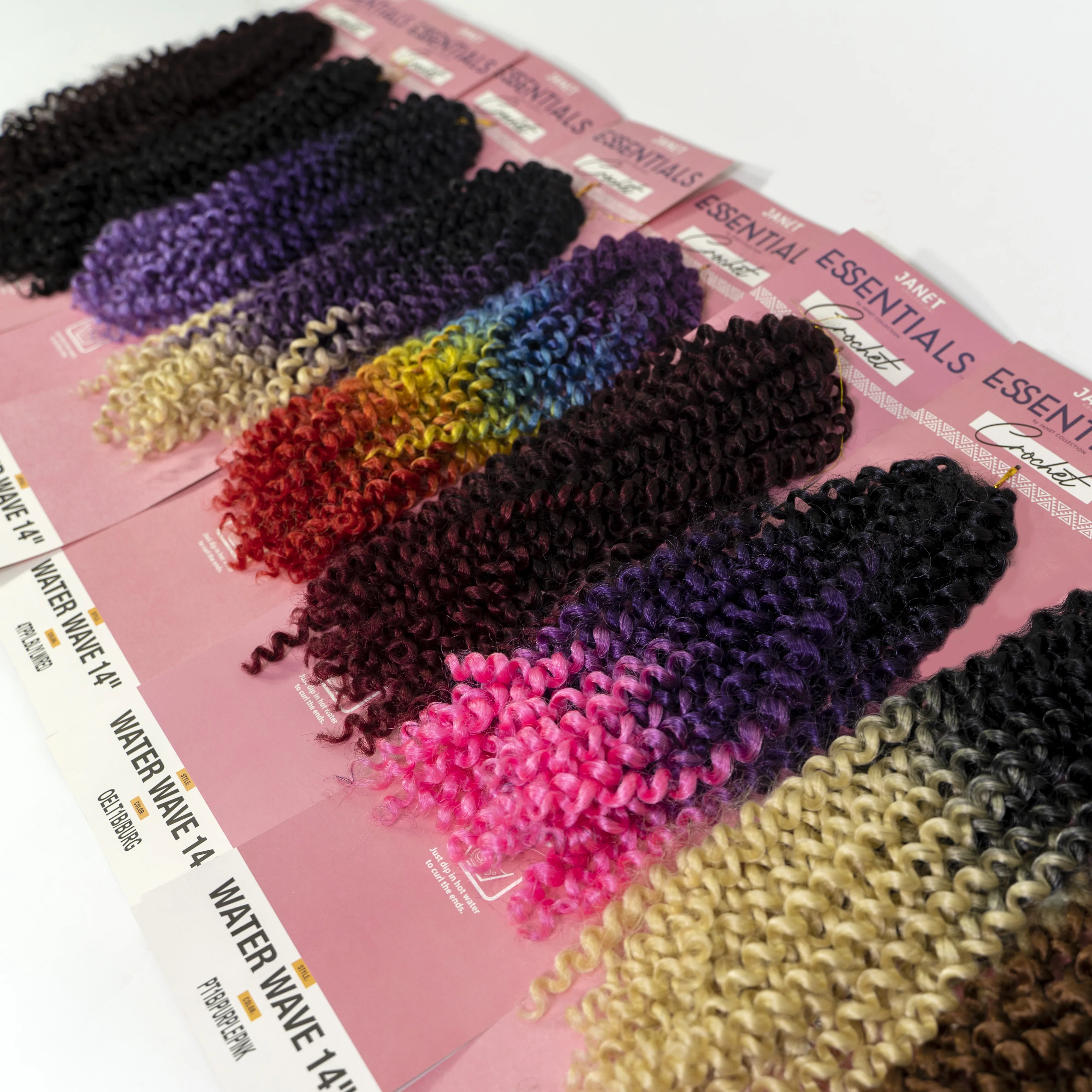 

Wholesale Cheap Deep Wave Hair Extension Passion Twist Water Wave 14inch Synthetic Braiding Hair