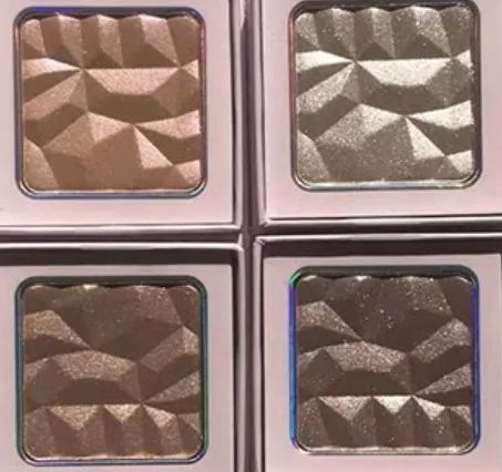 

QX 4 colors single black pink package face customized highlighter makeup highlight