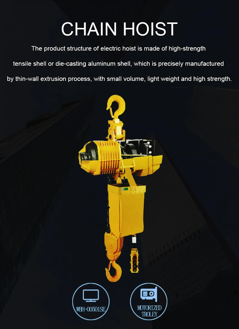 Vanbon Lifting Equipment 0.5t Electric Chain Hoist Dubai Hoist Chain Hoist For Factory Using