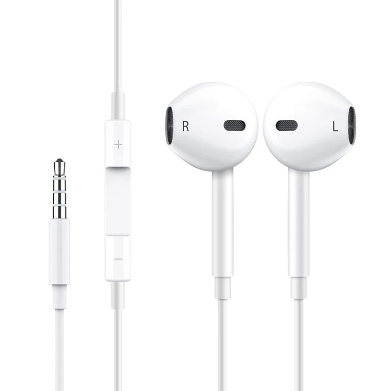

Original 3.5mm connectors earphones for iphone genuine stereo bass wired headphones in ear earbuds with mic headset for apple, Guangzhou, china