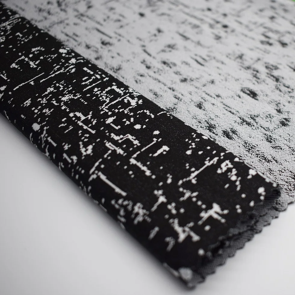 2020新款设计纱线染色针织面料泳装运动服瑜伽涤纶弹力面料