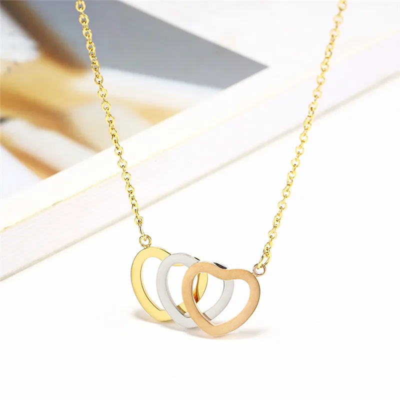 

Hot Sale Excellent Heart Stainless Steel Necklace Jewelry Chain For Gift