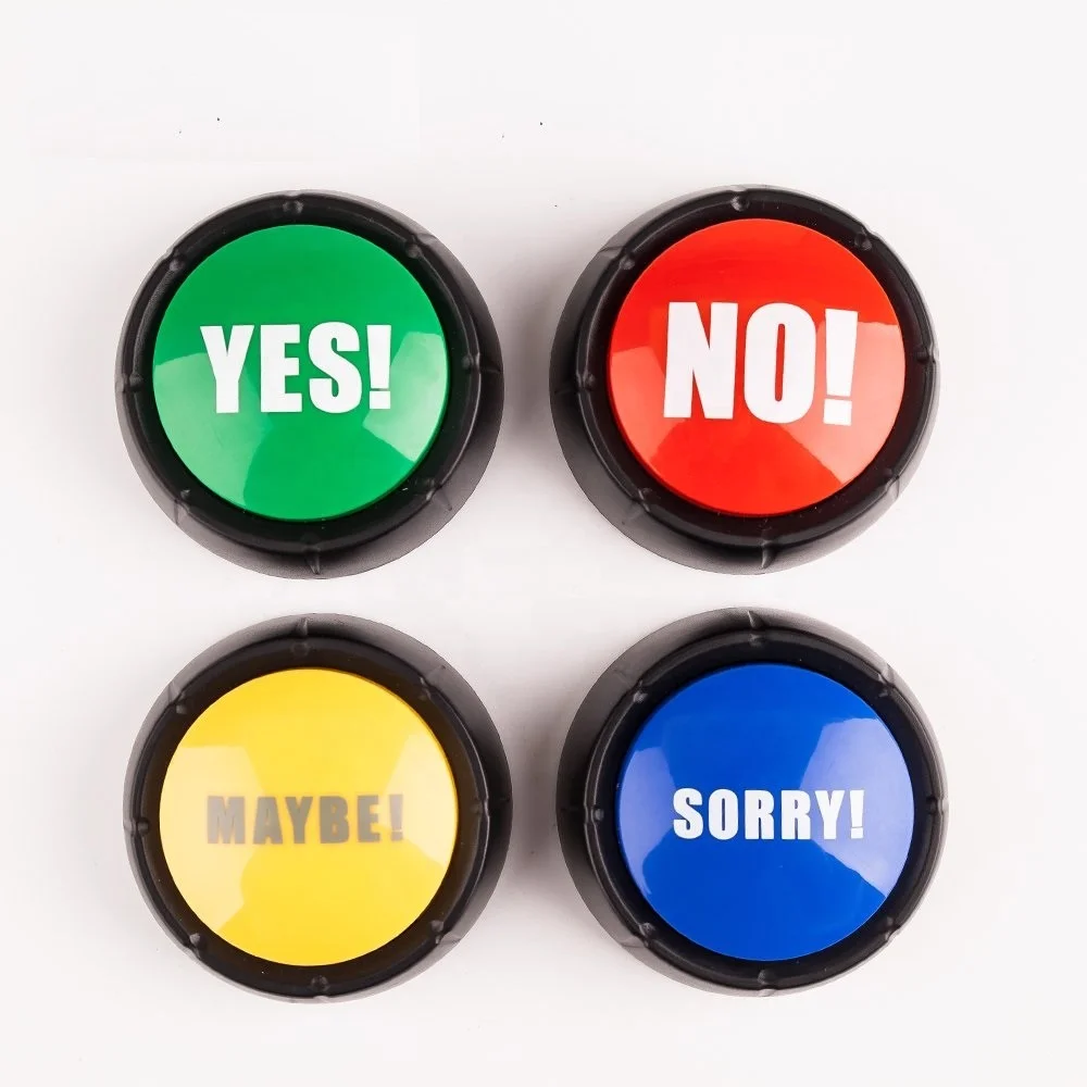 
In stock custom message sound talking push recordable button for learning 