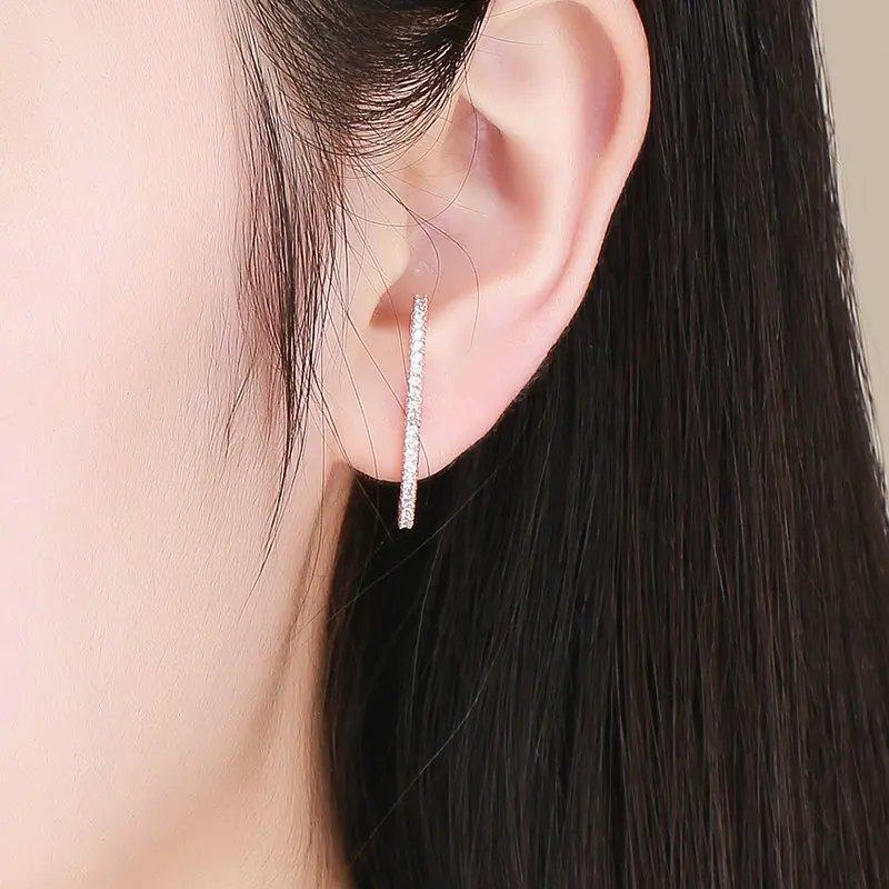 

Accessories Women Fine Design Stud Jewelry Plated Rose Gold Earrings