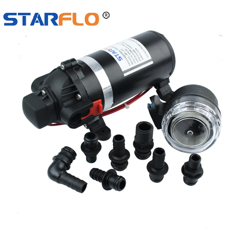

STARFLO DP-120 8.2LPM 12V DC small booster misting high pressure car washer diaphragm water pump
