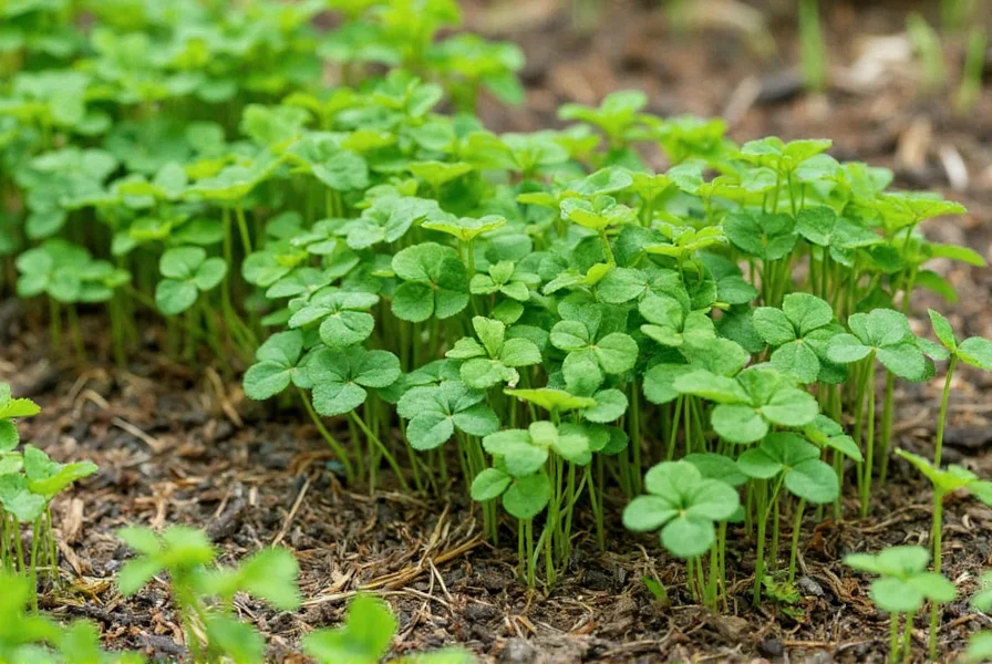 Klee-Anbau im Garten