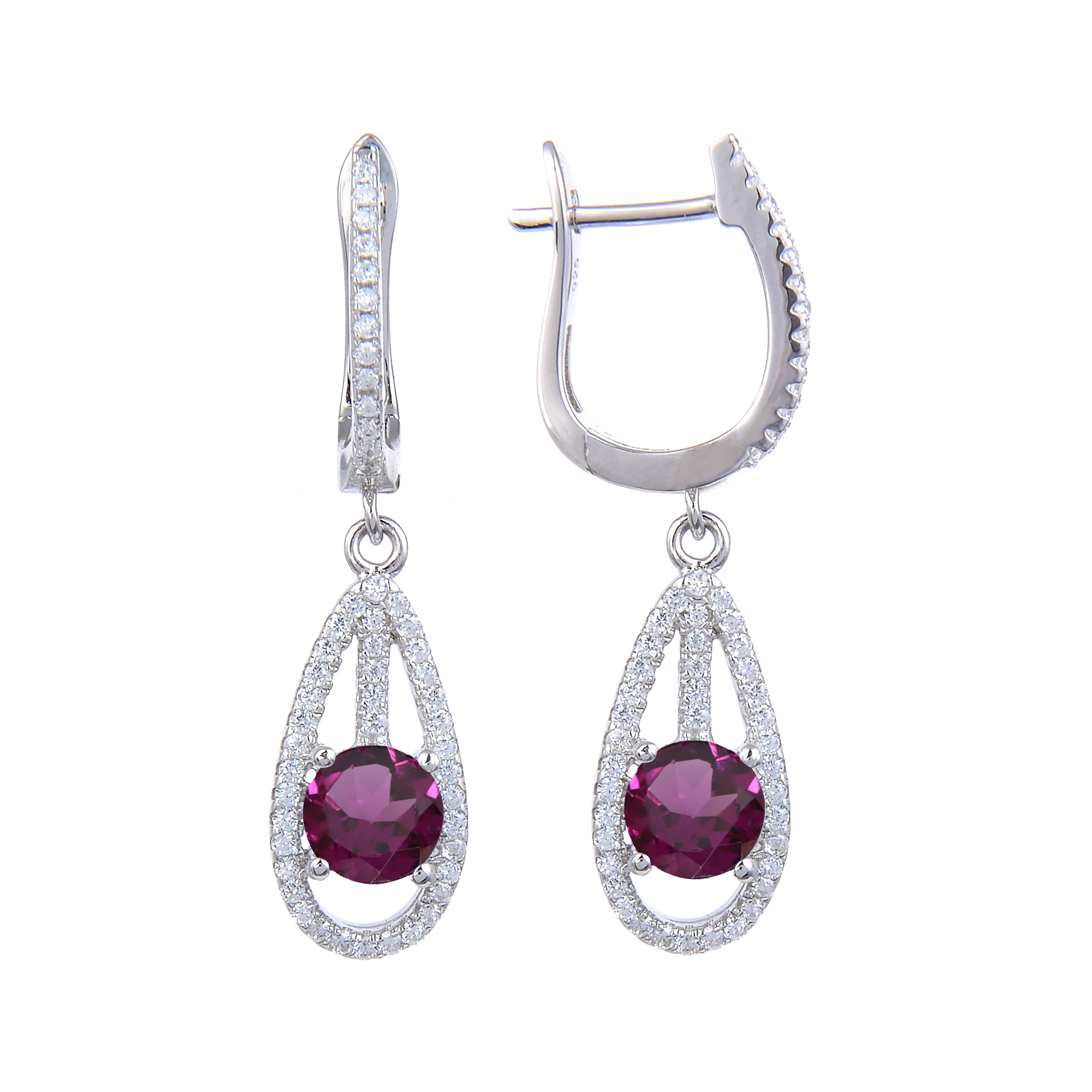 

Abiding Jewelry Wholesale Sterling Silver Natural Gemstone Hoop Earrings 925 Solid Silver Earrings for Women
