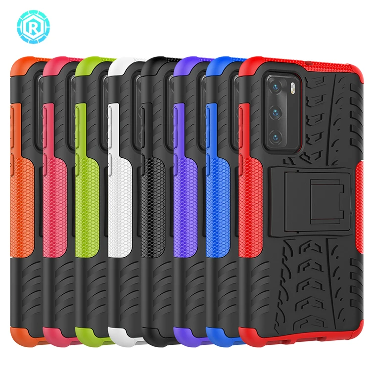 

Phone Case for Huawei High Quality Mobile Accessories Kickstand Back Cover for Huawei P40, Black/white/blue/green/red/purple/pink/orange