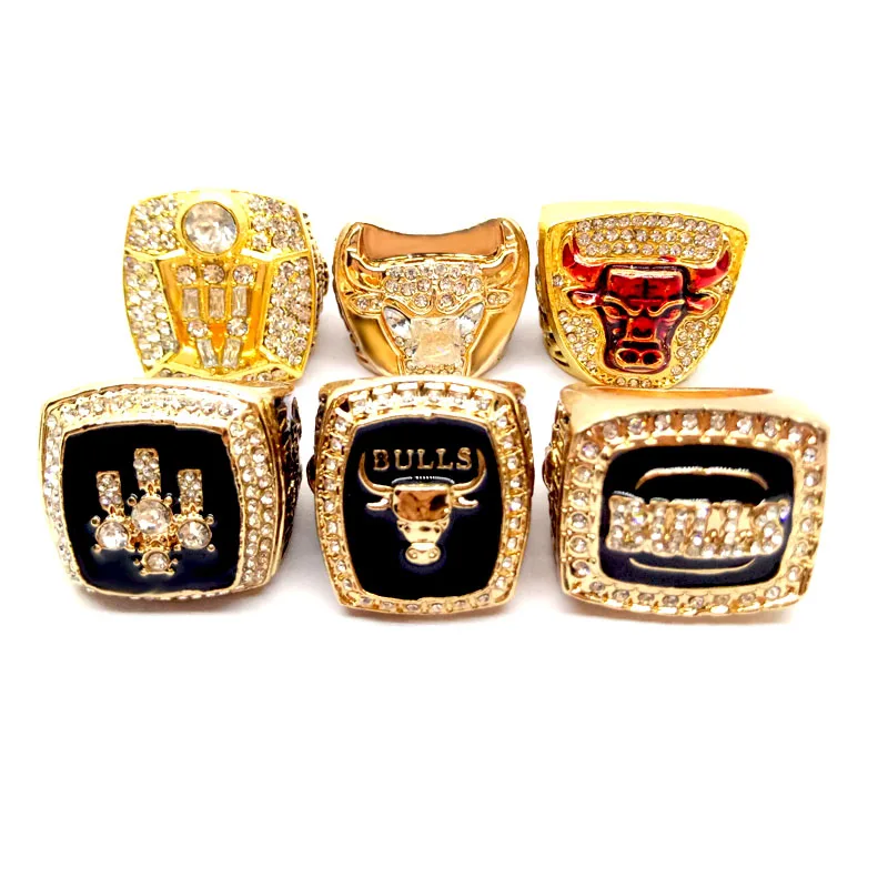 

custom basketball Chicago Bull championship rings set men jewelry champion personalized rings