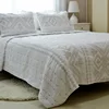 100% cotton pactch work classic embroidered 3pcs bedspread set
