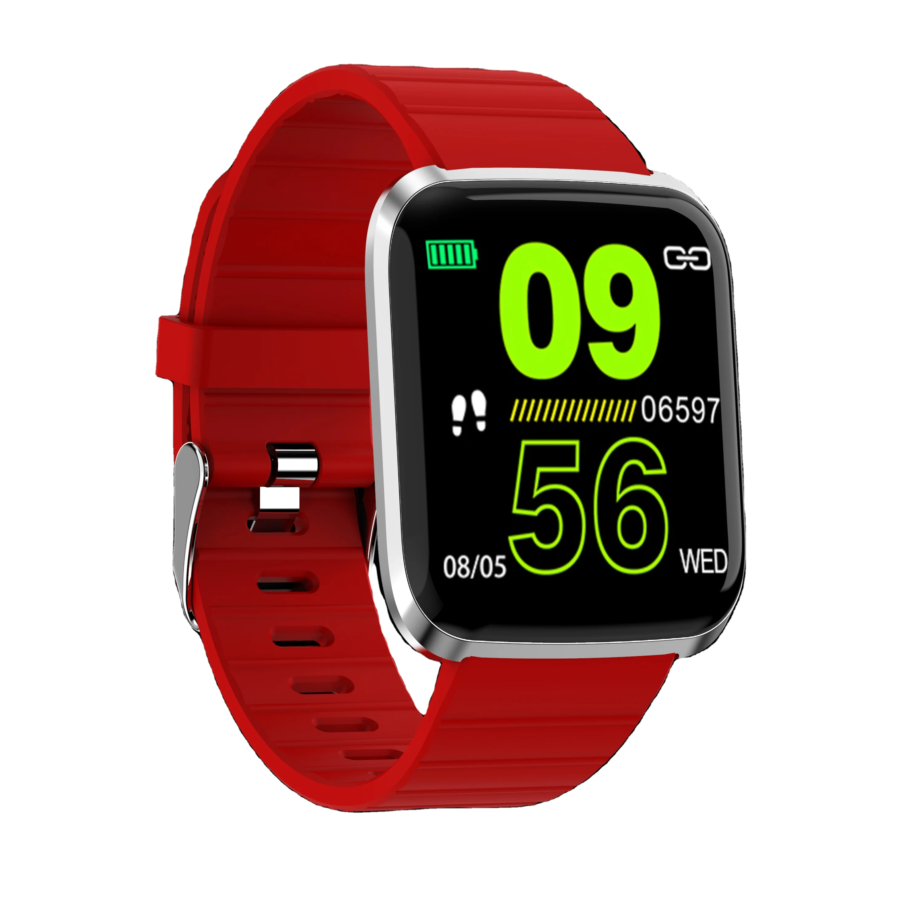 

Best price fitness Smart Watch IP67 Waterproof Remote Monitoring Location w06 Smartwatch for all people, Blue