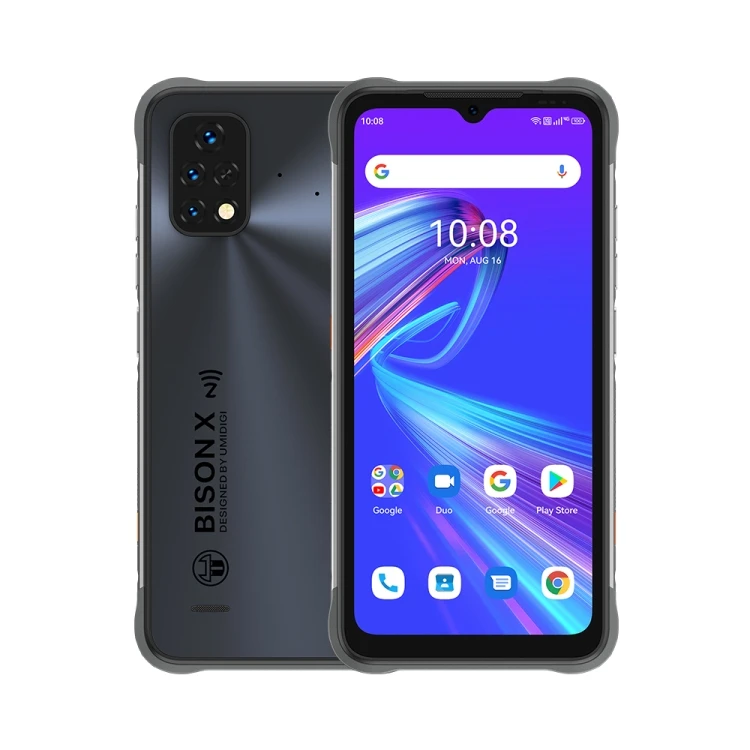 

New Arrival UMIDIGI BISON X10S NFC Rugged Phone 4+64GB 6150mAh Mobile Phones 4G Android 11 Smartphones