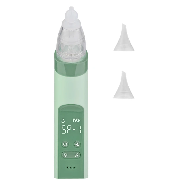 

Hot Sale Led Music Electric Baby Nasal Aspirator 2 Silicone Tips Nose Cleaner Baby
