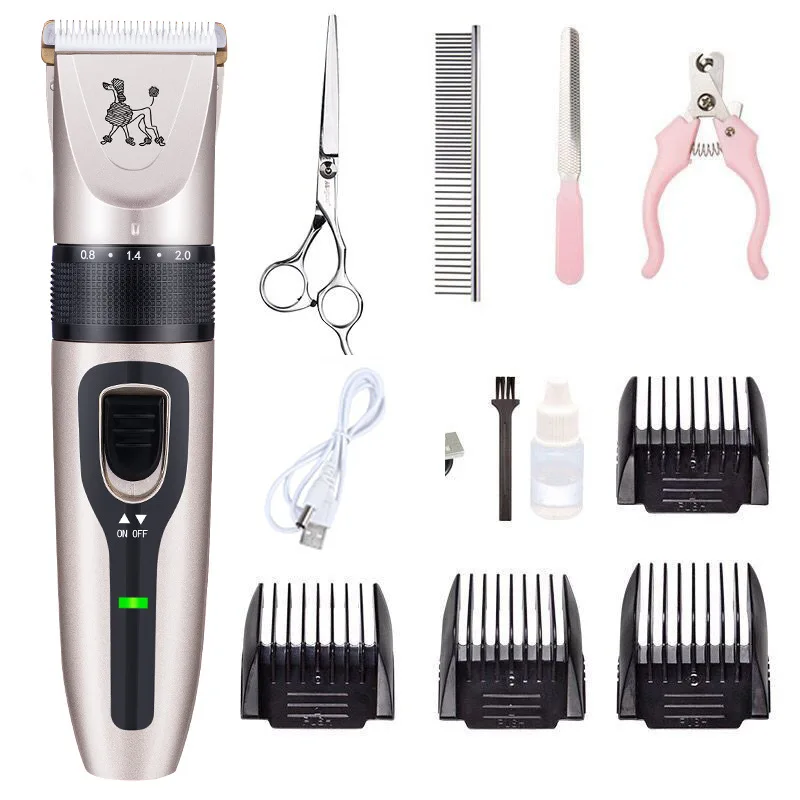 

Professional Low-noise Pet Hair Trimmer Clipper Remover Cutter Dog Grooming Cat Dog Hair Trimmer Electrical Pets Haircut Machine