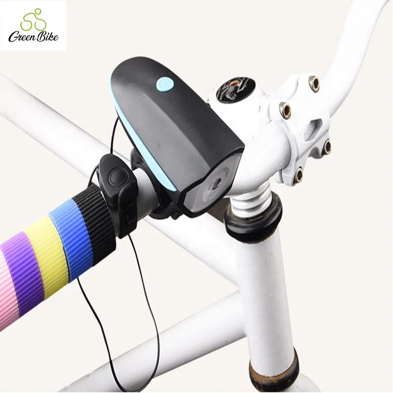 

Light USB Charging Horn Headlight Multifunctional Night Riding Waterproof LED Bicycle Accessories, Green/ pink/ orange/ blue/ red