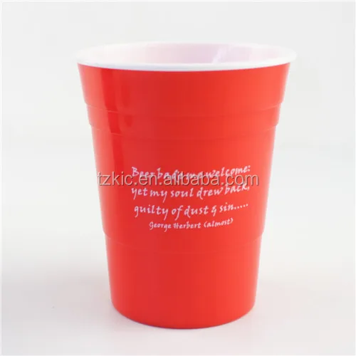 Buy Wholesale China 16oz Plastic Double Wall Reusable Red Solo Cup Party  Cup & 16oz Plastic Double Wall Reusable Red Solo Cup at USD 0.035