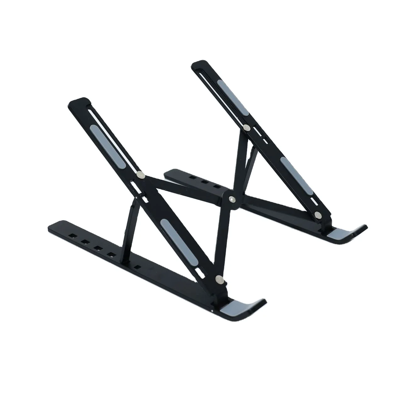 

Light Weight Plastic ABS Height Adjustable Foldable Laptop Stand High Quality Stand For Laptop And Tablet Laptop Stands, White/black
