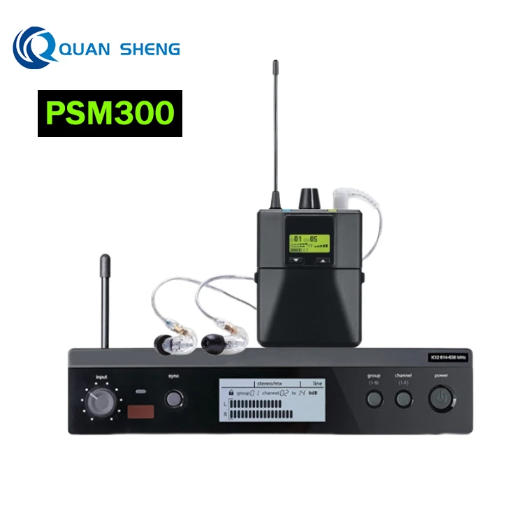 

PSM300 Stereo UHF Vocal Stage Instrument Monitor In Ear Wireless Monitor System