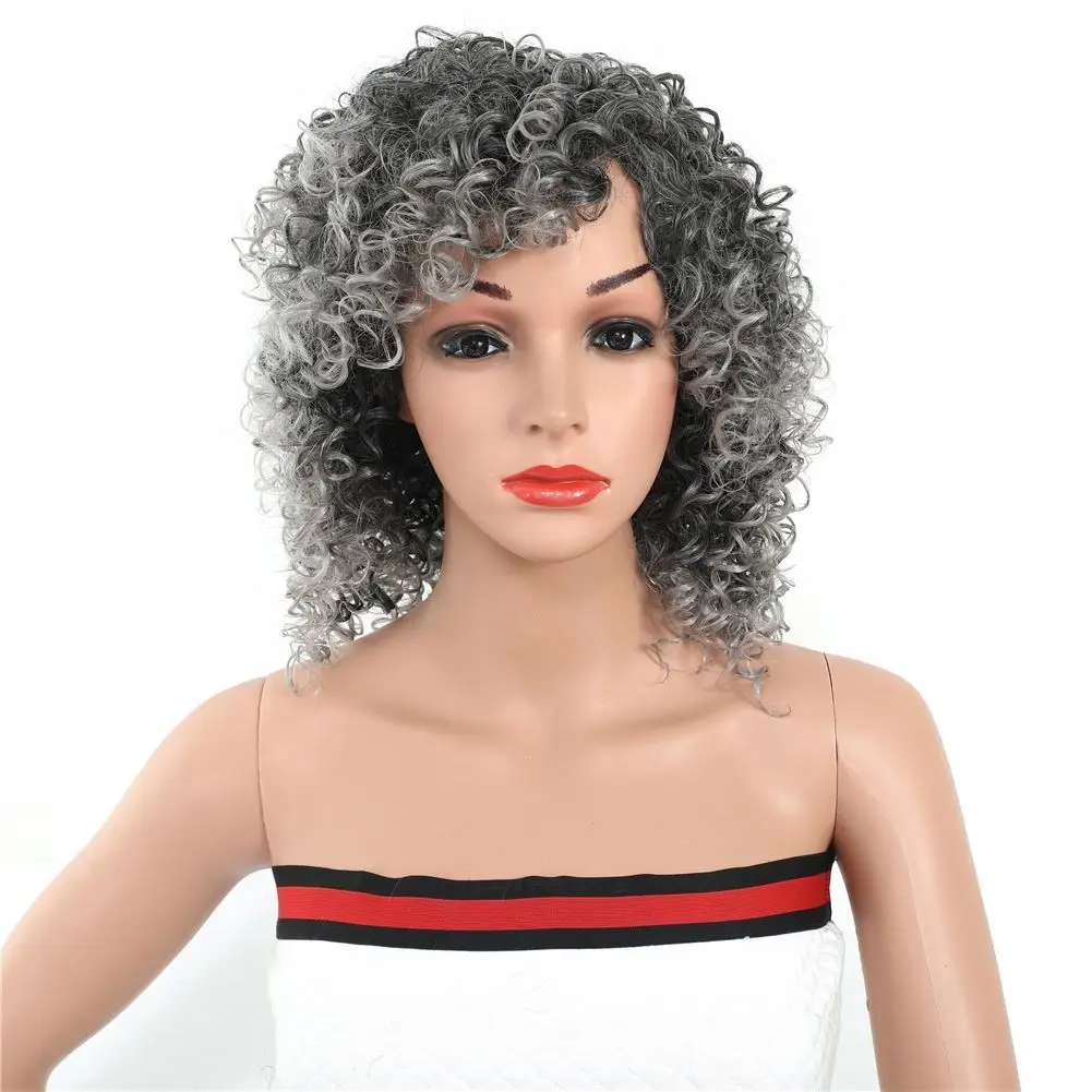

MYZY cheap heat-resistant high-quality synthetic wig 20 inch twisted curl synthetic wig, African synthetic wig supplier, Pink,black