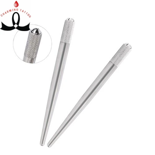 

high quality Microblading Pen Microblading Eyebrow Manual Pen Stainless Steel Autoclavable Hand Tool For Eyebrowt makeup, Silver