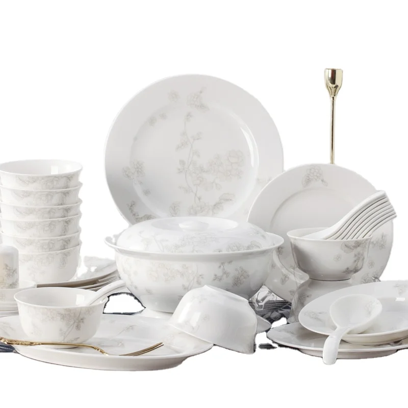 

56 28 Pcs Quality Product Fine Luxury Bone China Dinnerware Tableware Wholesale Porcelain Dinner Set Ceramic