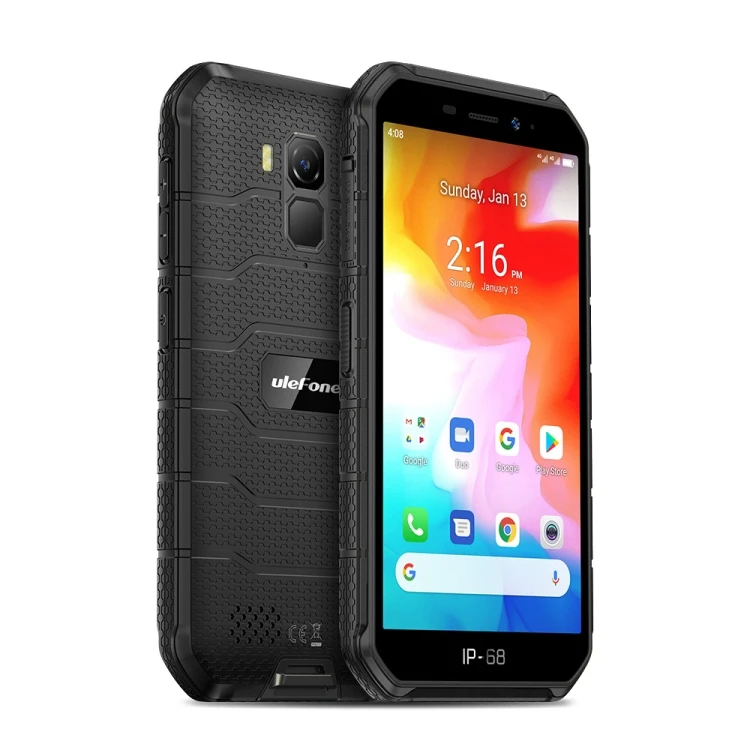 

Celular Original Ulefone Armor X7 Rugged Phone 2GB+16GB 5 inch Android 10.0 MTK Helio A20 MT6761VWE Quad Mobile Phones