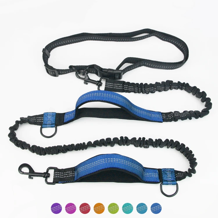 

RTS Tuff Mutt Hands Free Sponge Double Handle Waist Belt Jogging Running Pet Dog Leash Lead